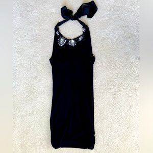 Alice and Olivia like new dress with decorative crystals/stones at neck XS